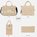 Pikkukuva 2 / 5: Damen Canvas-Shopper Casual Canvas-Messenger Bag Schultertasche Kaki
