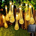 Miniatyrbilde 3 av 5: Solcellelys 30 LED utendørs innendørs 6,5M 8 moduser IP65 vanntett f