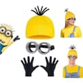 Minion hue og handsker til Grusomme Mig Cosplay-FA-
