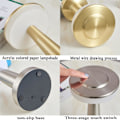 Miniatyrbillede 3 af 5: Touch bærbar trådløs bordlampe 3-niveau touch-dæmper indbygget USB-batteriport soveværelse sengelampe bar atmosfærelampe bord sølv