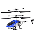 Miniatyrbilde 1 av 2: Mini RC Helikopter Suspensjon Induksjons Flyplanleker Blue