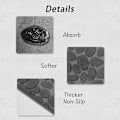 Miniatyrbild 3 av 5: Set med 3 halkfria badmattor Andas badmattor av memory foam