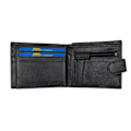 Miniatyrbild 2 av 5: Plånbok i äkta läder, svensk passform Svart black one size
