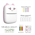 Miniatyrbillede 1 af 5: Bærbar Fotoprinter, Mini Termisk Printer, Bluetooth Trådløs Printer, Klistermærkesprinter til Autoc F