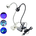 Pikkukuva 2 / 5: LED UV-lamppu, pidike, joustava metalliputki, UV-lamppu, USB-miniuv-geeli