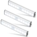 Pikkukuva 1 / 4: 3 kpl 10 LED-lamppusarja, langaton, USB-ladattava, kannettava valkoinen