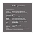 Miniatyrbild 4 av 5: Gigabit PoE-splitter 5v3a 1000mbps Typ-C Power Over Ethernet för IP-kamera