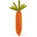 Pikkukuva 2 / 4: Jellycat Vivacious Vegetables Porkkana Täytetty Pehmolelu, 6,5 tuumaa | Kasvispehmolelu | Upea Lahjaidea
