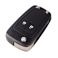Miniatyrbillede 3 af 5: Flip Fjernbetjeningsskal 2-knaps HU100 til Opel Sort black one size