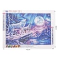 Miniatyrbilde 3 av 6: Diamantmaling - 30x40cm - Ulver multicolor 140