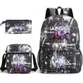 KPop Demon Hunters Backpack Students School Bag Pencil Case Shoulder Bag 3-piece Set _a A Lightning Black-FA- Lightning Black Style C