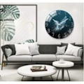 Miniatyrbild 3 av 3: IC Tyst härdat glas Väggklocka för Vardagsrum Kök Kontor Sovrum 30cm