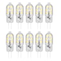 Miniatyrbillede 2 af 8: 10 stk G4 LED-pære Lysstyrke Dæmpbar Høj Farvegengivelse