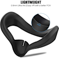 Miniatyrbillede 3 af 5: Silikon VR-ansigtsmaske til Oculus/Meta Quest 2 Headset Briller Svedtæt Vandtæt Cover Udskiftning til Q2 VR-tilbehør (sort)