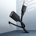 Pikkukuva 2 / 5: Ugreen USB-jatkajakaapeli, uros-naaraskytkin, 1,5 m - Musta 100