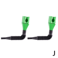 Miniatyrbild 1 av 11: Flexibel dräneringsverktygsmunstycke, vikbar för flera ändamål Green 2pcs