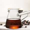 Miniatyrbilde 4 av 5: Arabisk kaffekanne i glass, tyrkisk kaffekanne med håndtak, melke- og smørvarmer, kaffebrygger for komfyrtopp, varme- varm sjokolade smeltegryte, 450 ml