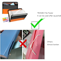 Miniatyrbild 4 av 5: 13 fickor expanderande mapp med dragkedja, A4-plastdokument med praktisk framficka för personlig kontorsförvaring - orange orange