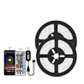 Miniatyrbillede 1 af 10: 20M - 44-Tast Musik LED-Strips - APP-styring - Musikstyringsboks MultiColo multicolor 20m 44key music led strip 18LED/m