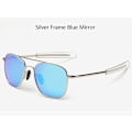 Miniatyrbillede 1 af 6: Moderne Sorte American Army MILITÆR Polariserende Pilot Solbriller Mænd Mærke Amerikanske Optical Polariserende Solbriller Oculos De Sol Blue