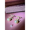 Miniatyrbillede 3 af 4: Fashion Øreringe Smykker Perle Detaljerede Cc Øreringe-Yvan