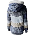 Miniatyrbilde 5 av 5: Dame Vinter Plysj Jakke Med Glidelås Lomme Løstsittende Jakke Dame S Klær Teddy Fleece Jakke Langærmet Vinterjakke Yttertøy Steetwear X17 Khaki 4XL X17 Khaki