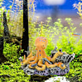 Miniatyrbillede 5 af 5: Akvarie dekoration blæksprutte harpiks dekoration landskab harpiks