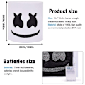 Miniatyrbillede 3 af 5: Marshmello DJ Maske Halloween Cosplay Maske A