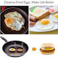 Miniatyrbild 3 av 5: Stekta äggringar Non-Stick stekt äggform för stekpanna rund