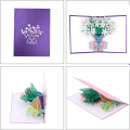 Pikkukuva 3 / 4: Valkoinen Lily 3D-ponnahduskortti, 3D-ponnahduskortti Onnittelukortti