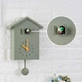 Miniatyrbild 3 av 5: Modern hängande gökur, fågelmönster, väggklocka för att leva