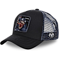 Pikkukuva 1 / 4: Mickey Snapback -puuvillainen baseball-lippis ja isän verkkopäähine / rekkakuskin hattu VENOM NAVY BLUE