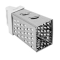 Miniatyrbilde 4 av 5: To-sidig rustfritt stål manuell mini grater for grønnsaker og ost med C