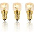 Miniatyrbillede 1 af 5: 3-pak 25W dæmpbar ovnlampe, E14 T22, 25W glødepære, H