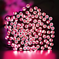 Miniatyrbilde 3 av 5: 22m Solar Fairy Lights 200 Led 8 String Lights Ideal Garden Pink