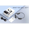 Miniatyrbilde 5 av 5: Benledning Bluetooth-headset i-örat öronkrok sport lång batteritid headset - röd