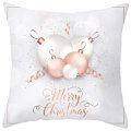 Miniatyrbilde 1 av 2: 18' julrosa omslag Snowflake Case Soffa Heminredning #4