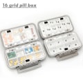 Pikkukuva 7 / 10: Pill Box Medicin Dispenser SVART black