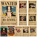 Pikkukuva 1 / 8: 10 kpl Juliste One Piece Wanted Juliste Luffy Paper decor 10 pcs/set