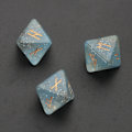 Miniatyrbild 5 av 11: 3 st Hartsstärningar Set 8-sidiga Runtärningar Resin Assorted Polyhedriska tärningar Set Polyhedrisk Divination Bordstavla Tärning Blue 0.02