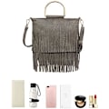 Miniatyrbillede 3 af 5: Kvinde Mode Skulder Crossbody Tote Håndtaske Pung Frynser