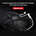 Miniatyrbillede 4 af 5: Halsmikrofon Headset Akustisk Øresnegl PTT til Baofeng UV5R 2-vejs Radio Walkie Talkie 0.1