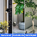 Miniatyrbillede 3 af 5: 2 stk. LED-spotlights til indendørs brug, kompatibel med planter, 3 farver accentbelysning, dæmpbar uplight spotlight lampe med lysdæmperkontakt 2Pcs
