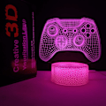 Miniatyrbillede 3 af 3: Kreativ Gave Spilrum Dekoration Natlampe Crack Model Crack Base Gaming Crack Base Gaming Crack Touch Colorful Set