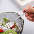 Miniatyrbilde 5 av 5: Blandat set, soppskjeer i rustfritt stål og salatgafler.