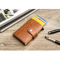 Miniatyrbilde 10 av 10: Pengebok Kortholder - RFID & NFC Beskyttelse - 5 kort brown 2