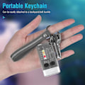 Miniatyrbilde 3 av 5: Boruit V10 LED Nøkkelring EDC Lommelykt USB Oppladbar Magnetisk Lommelykt Arbeidslys