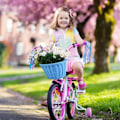 Miniatyrbillede 4 af 4: Cykelkurv til 12-16 børnecykler, balancecykel, trehjulet cykel