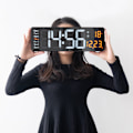 Miniatyrbillede 2 af 5: Digital vægur, 16\" stor digital vægur med LED