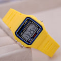 Pikkukuva 3 / 3: Luksus Klassinen Digitaalinen Kello F-91W Unisex Retro Vintage Urheilun LED Vedenkestävä [LGL] yellow
